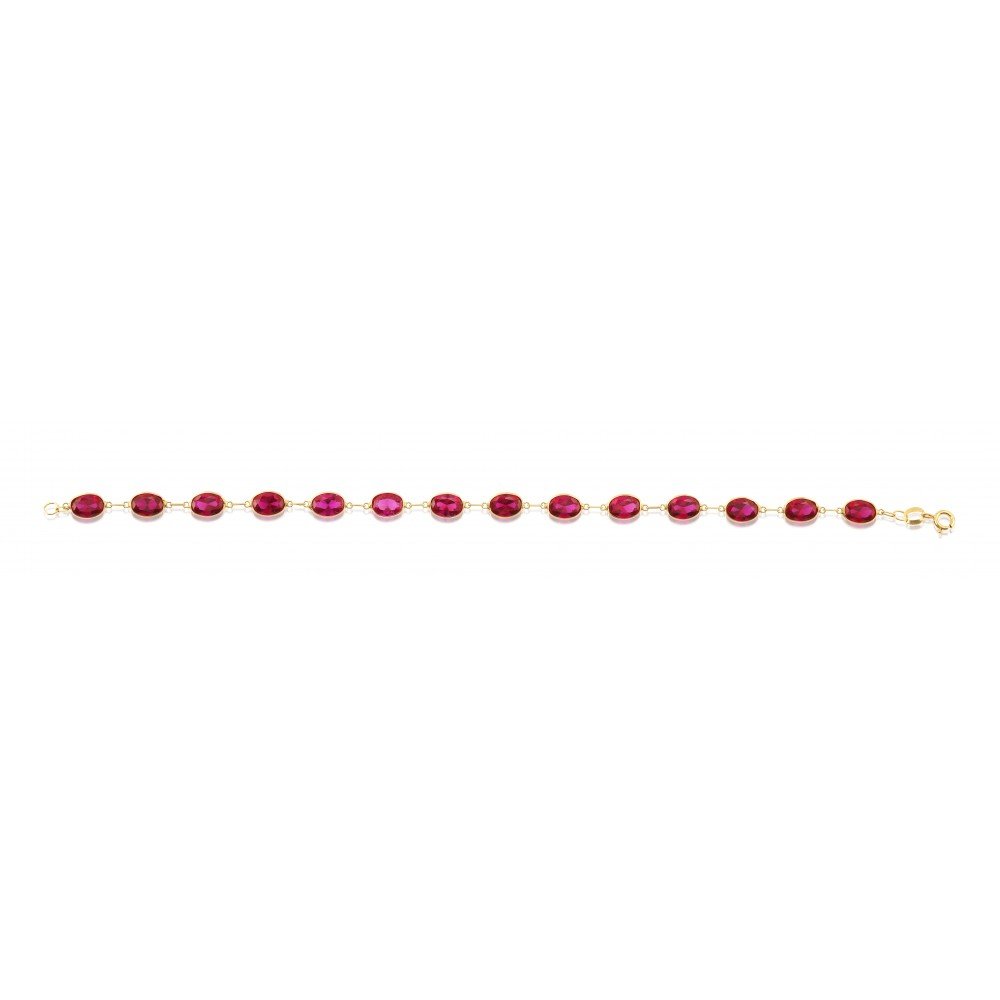 PULSEIRA OURO 18K ZIRCÔNIA