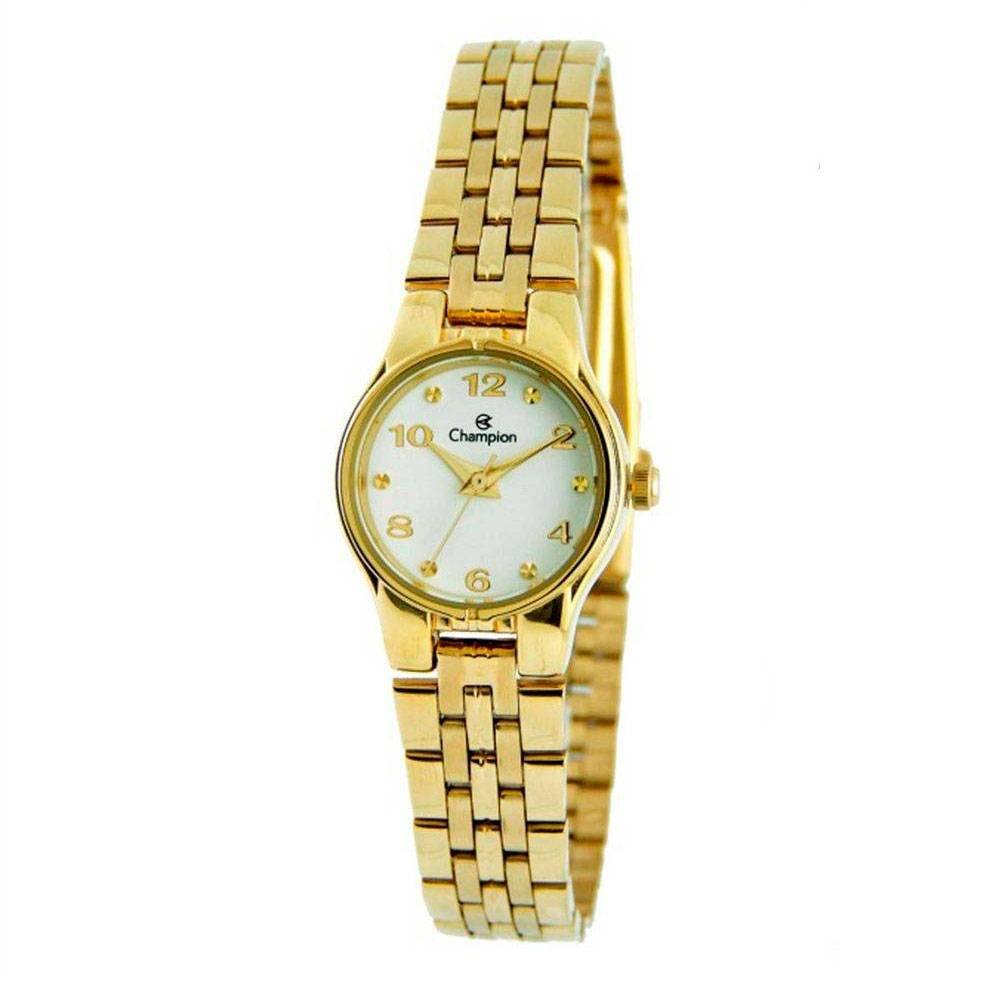 RELÓGIO CHAMPION FOLHEADO PULSEIRA AÇO