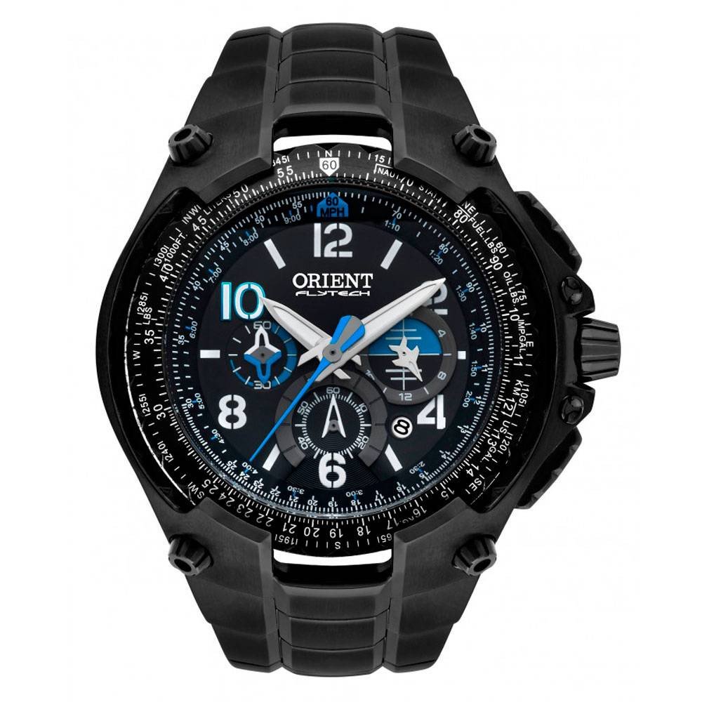 RELÓGIO ORIENT FLYTECH CRONÓGRAFO PRETO