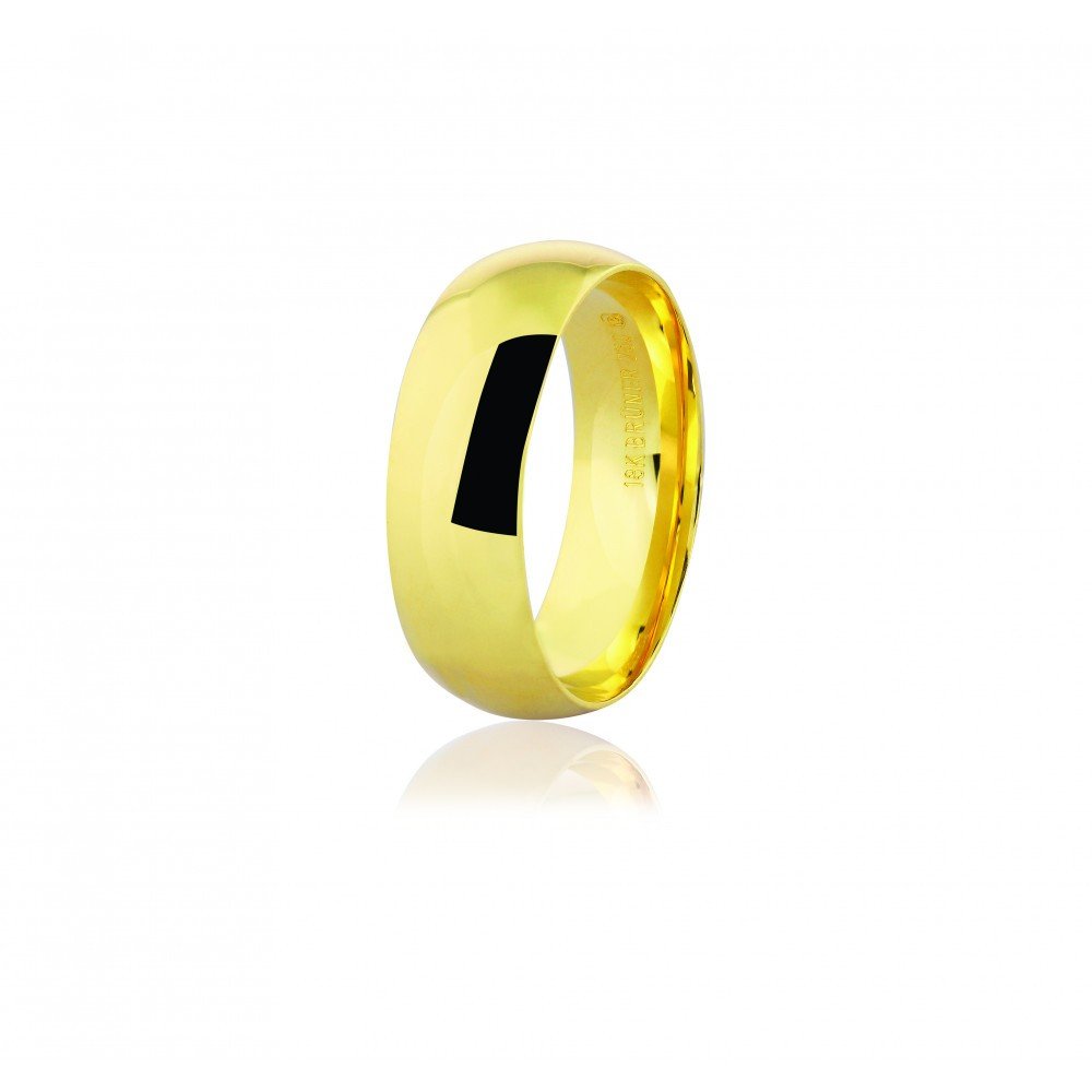ALIANÇA OURO 18K ANATÔMICA