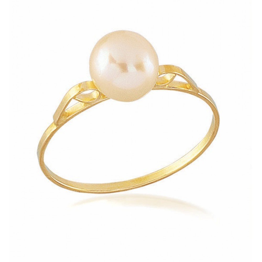 ANEL OURO 18K PÉROLA