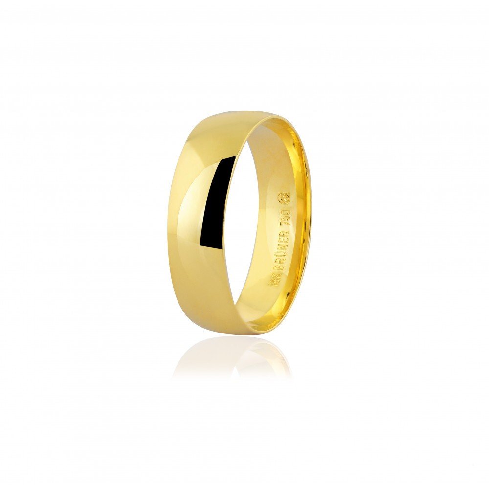 ALIANÇA OURO 18K ANATÔMICA