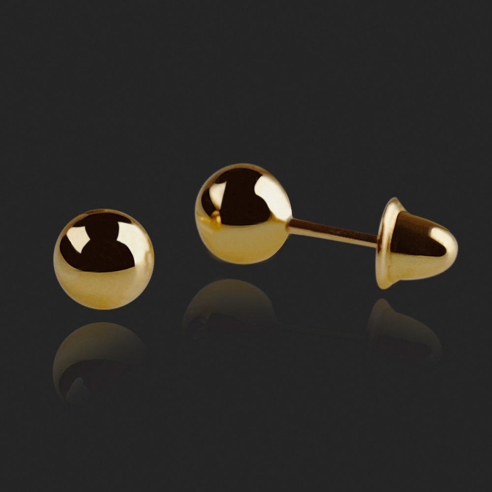 BRINCO BOLA OURO 18K