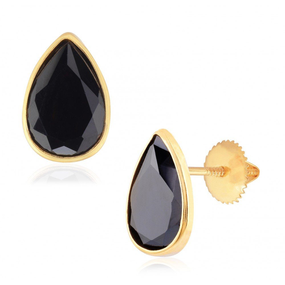 BRINCO GOTA OURO 18K ZIRCÔNIA