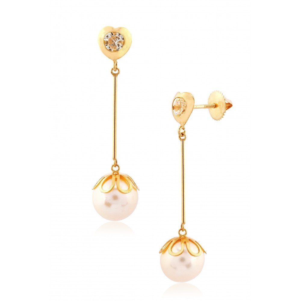 BRINCO OURO 18K CORAÇÃO ZIRCÔNIA