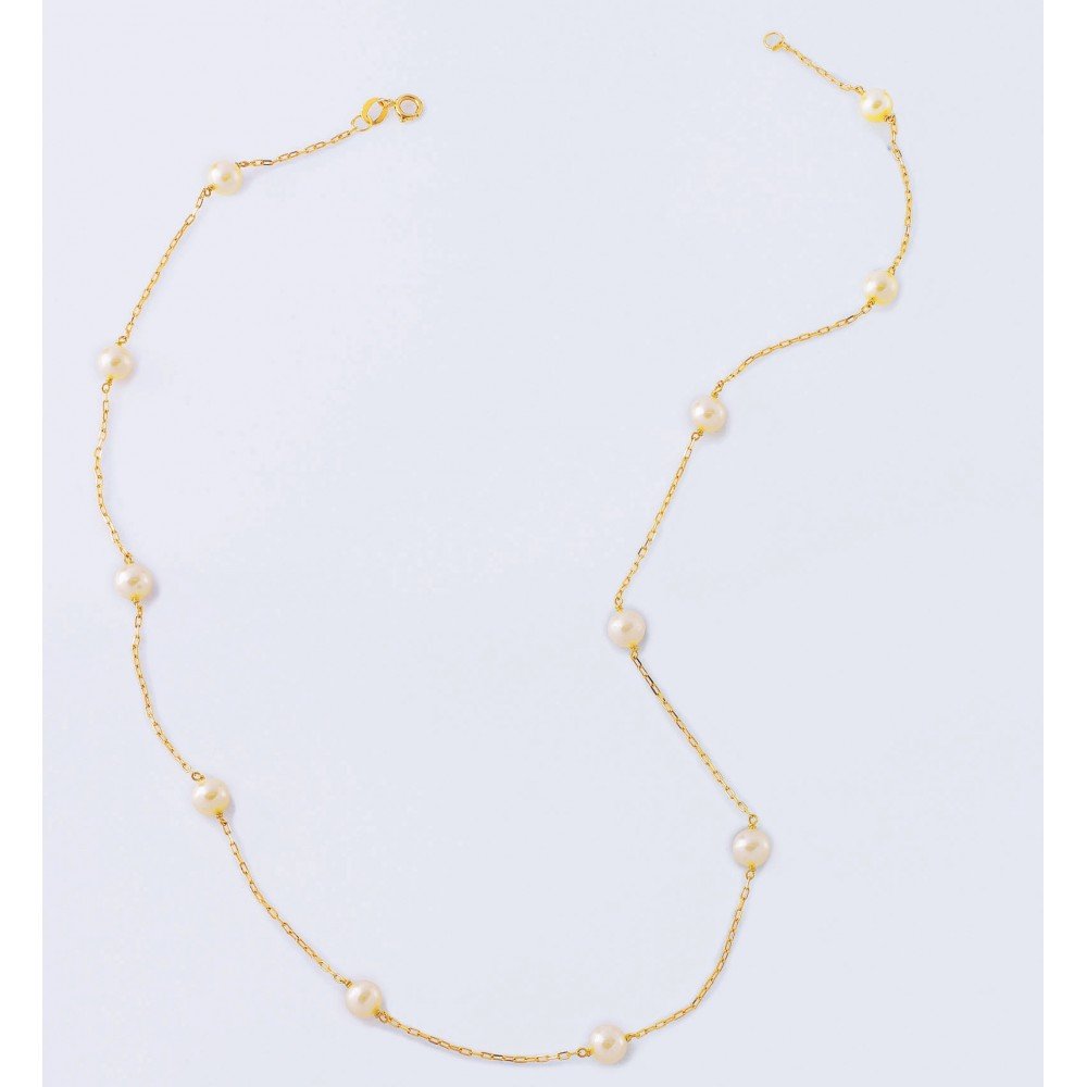 GARGANTILHA OURO 18K PÉROLA