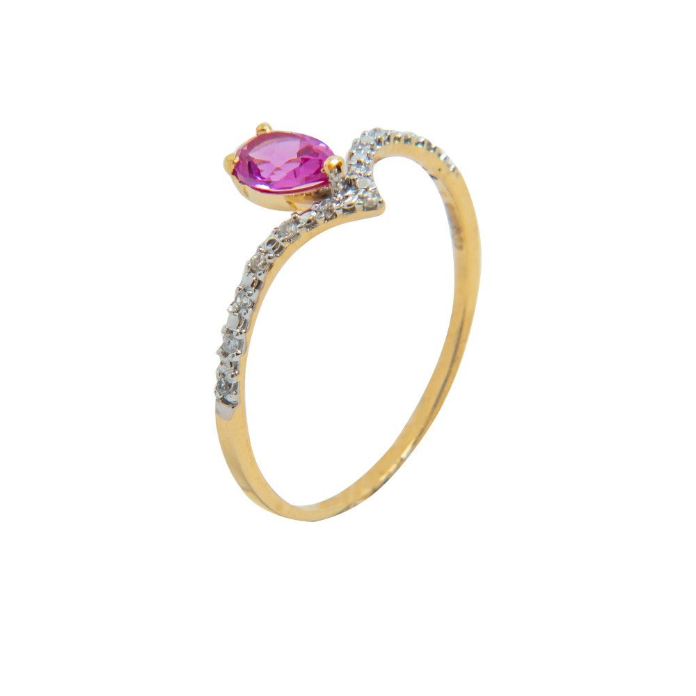 ANEL OURO 18K ZIRCÔNIAS COLORIDAS