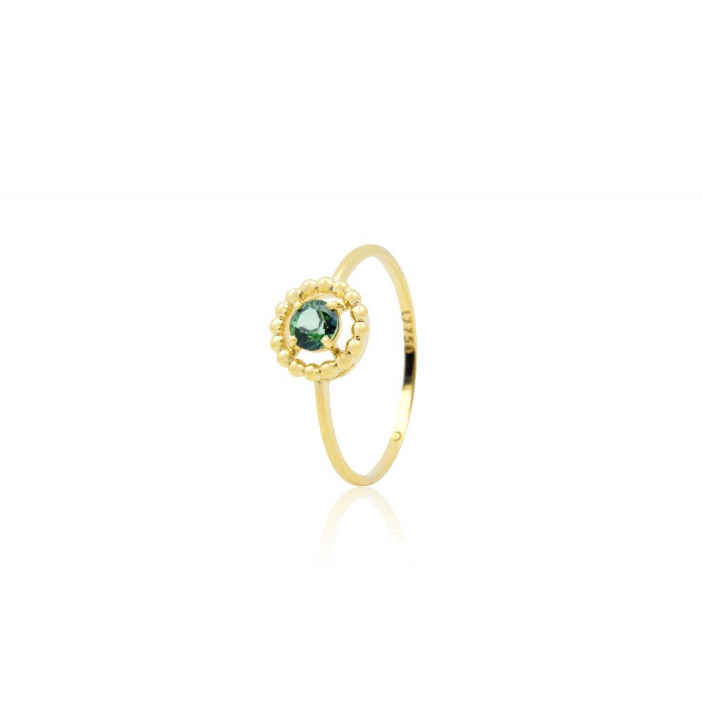 ANEL OURO 18K COM TOPAZIO RAINFOREST
