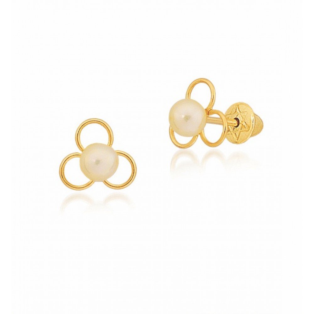 BRINCO OURO 18K PÉROLA