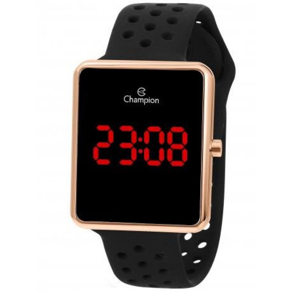 RELOGIO CHAMPION LED DOURADO
