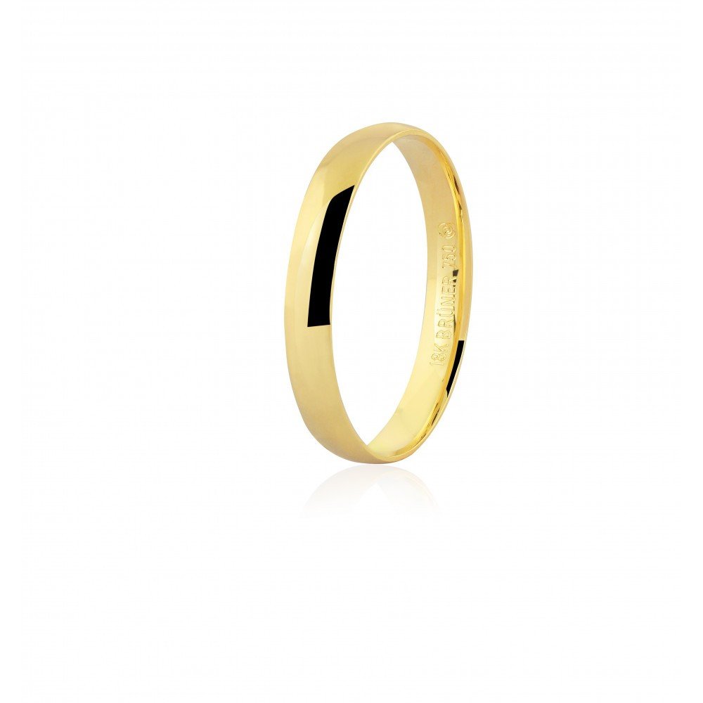 ALIANÇA OURO 18K ANATÔMICA