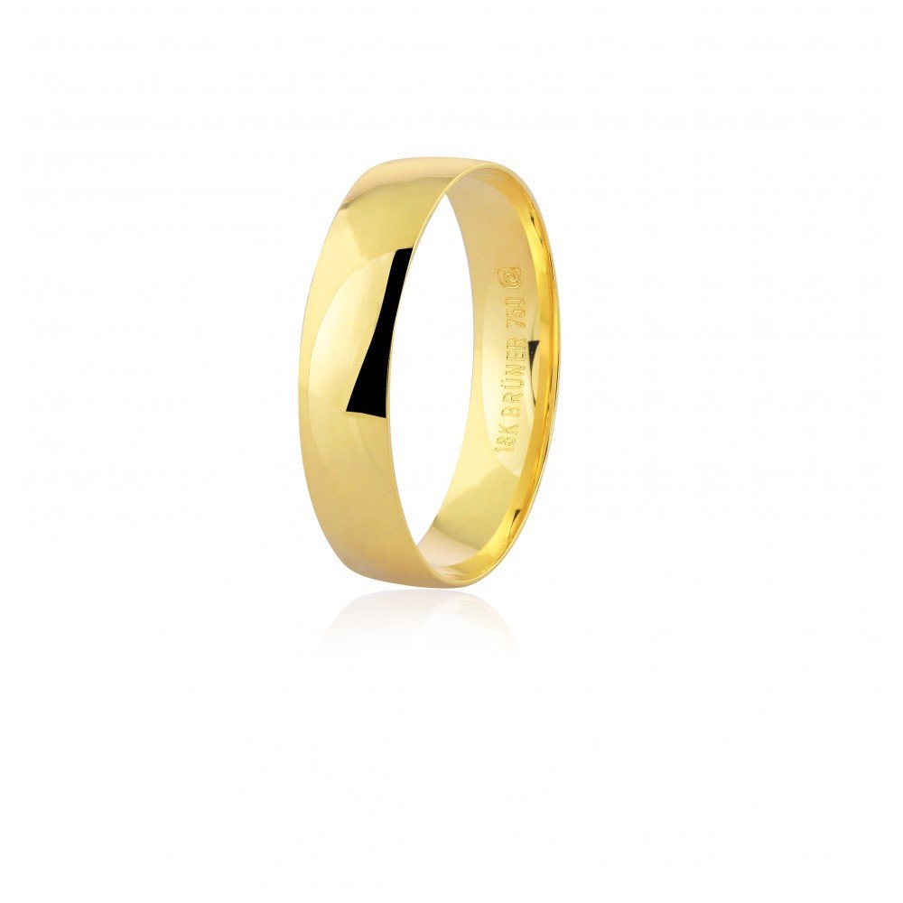 ALIANÇA OURO 18K ANATÔMICA