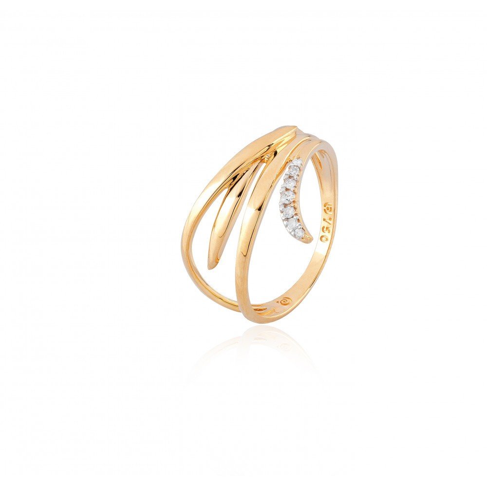ANEL OURO 18K COM BRILHANTES