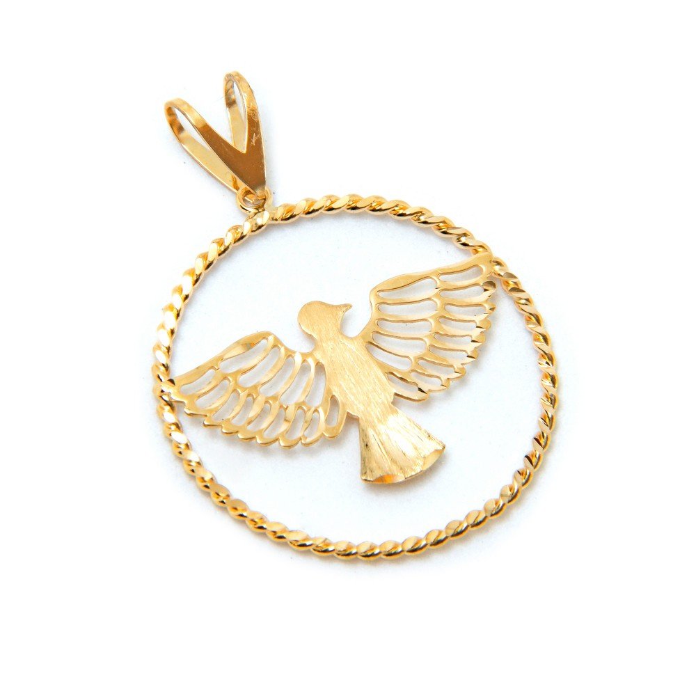 PINGENTE DIVINO ESPIRITO SANTO OURO 18K