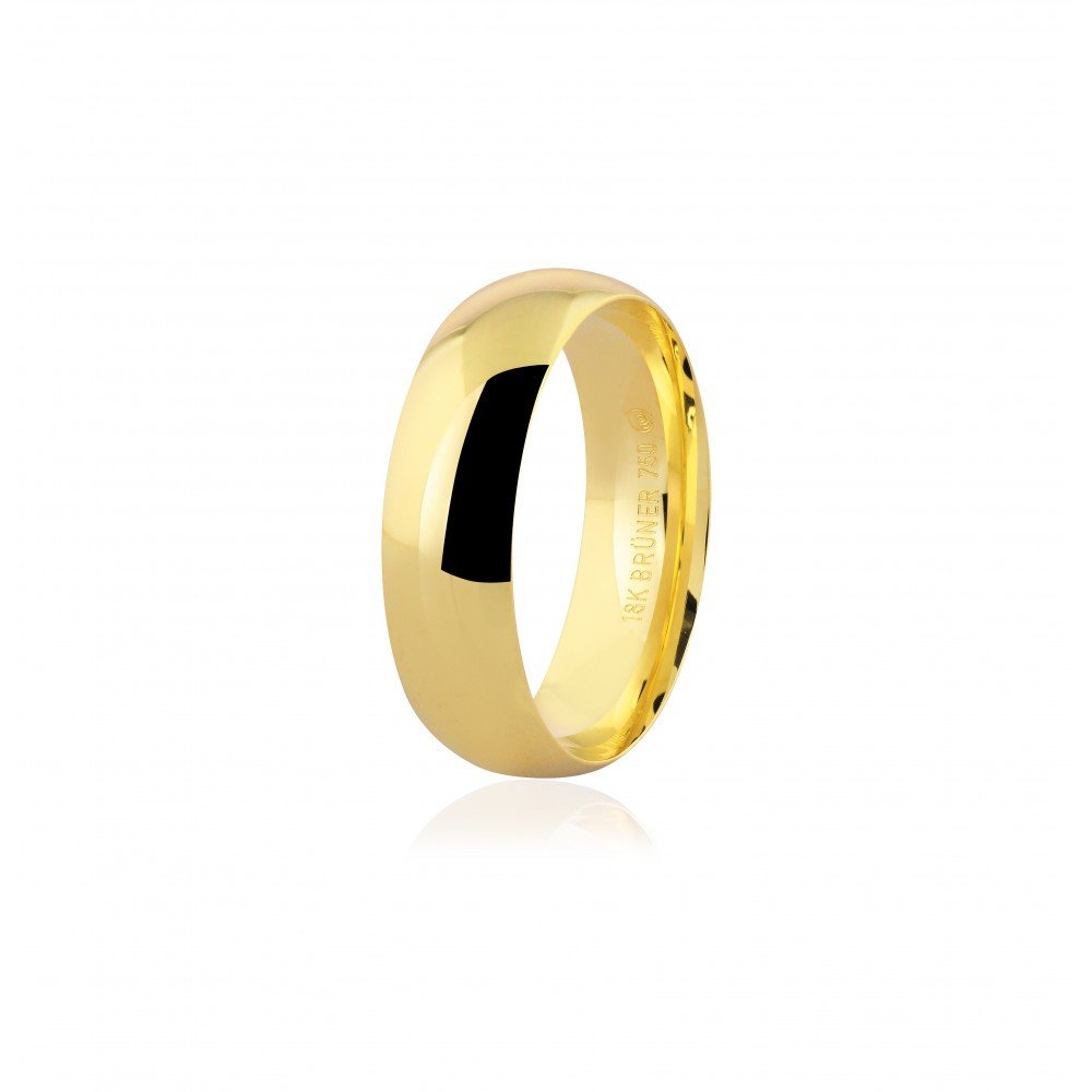 ALIANÇA OURO 18K ANATÔMICA
