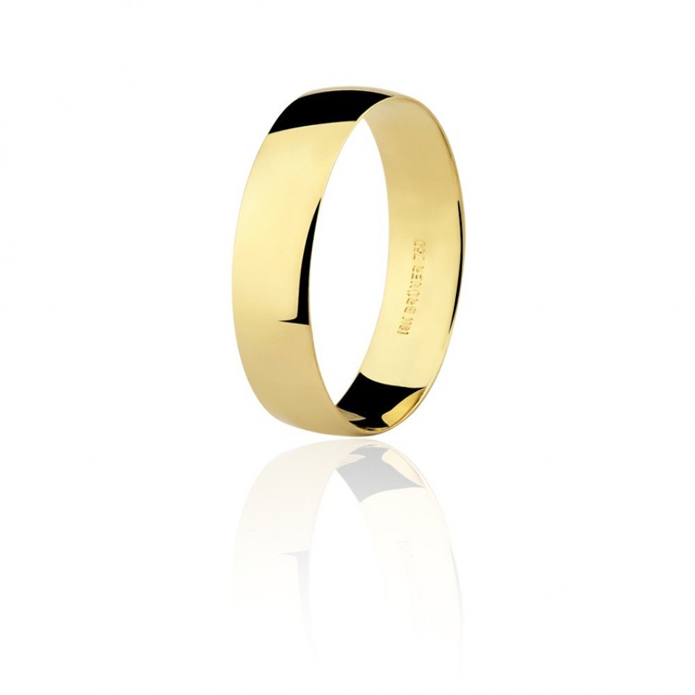 ALIANÇA OURO 18K ANATÔMICA