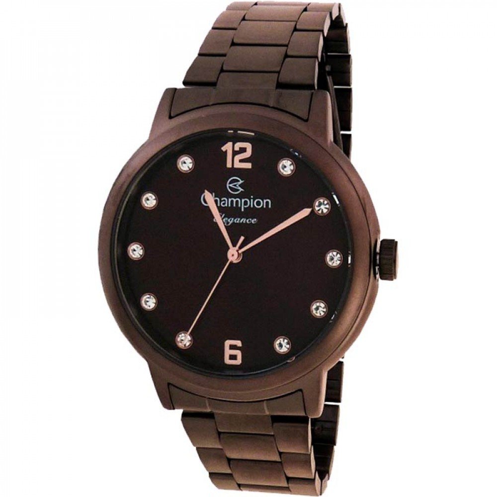 RELÓGIO CHAMPION ANALÓGICO MARRON ELEGANCE